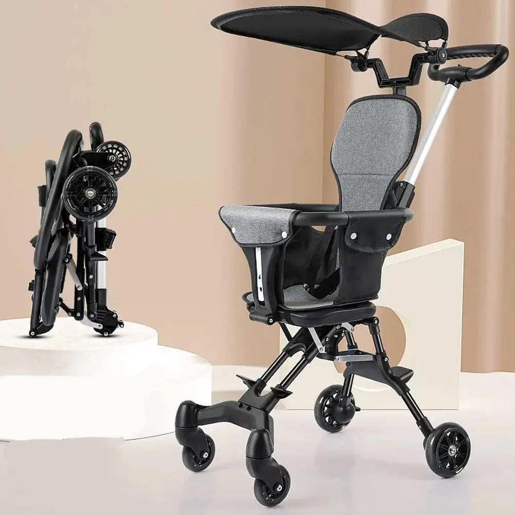 Lightweight Foldable Baby Stroller for Travel – Cabin-Friendly Trolley Pram (Up to 4 Years) United 