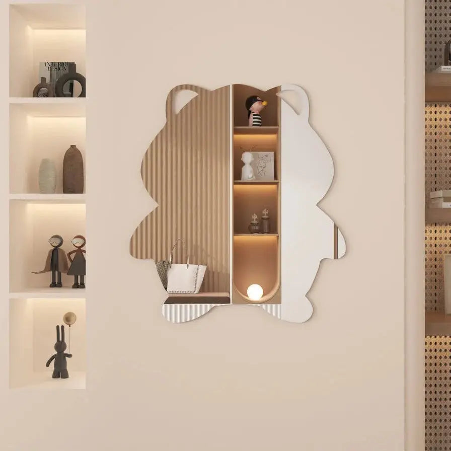 Living Room Self-Adhesive Acrylic Wall Mirror | Frameless Decorative Vanity Mirror Scrollcart Qatar  Scrollcart Qatar