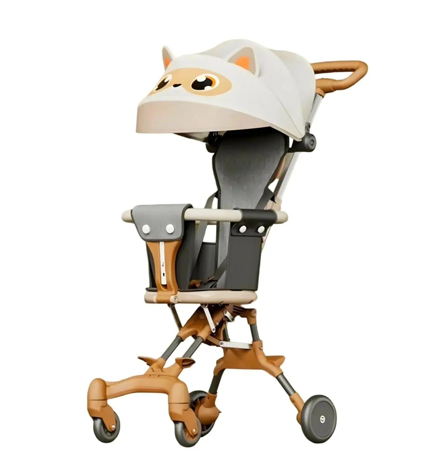 Luxury 3-in-1 Baby Stroller – Lightweight Foldable Two-Way Toddler Stroller with Safety Harness Scrollcart Qatar 
