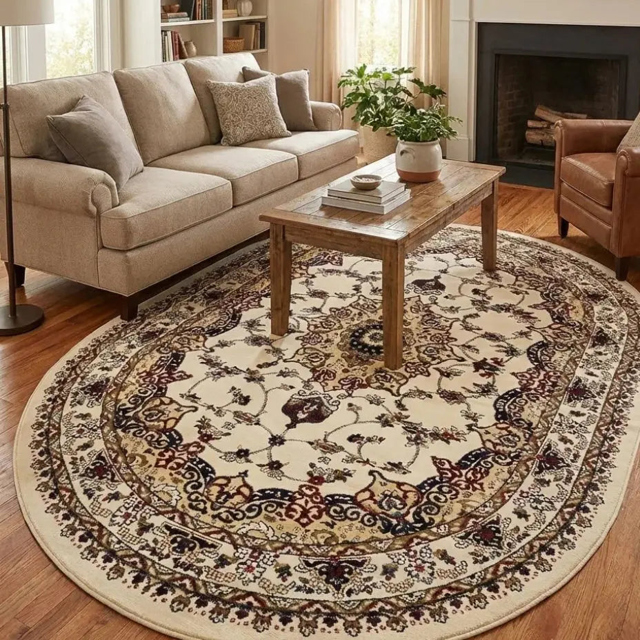 Luxury Classic Persian Style Area Rug & Floor Mat for Living Room & Home – Premium Carpet doha qatar