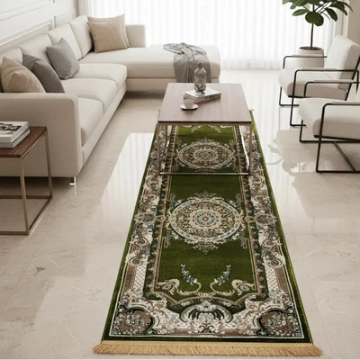 Luxury Runner Rug - Olive Green carpet Price Doha Qatar 