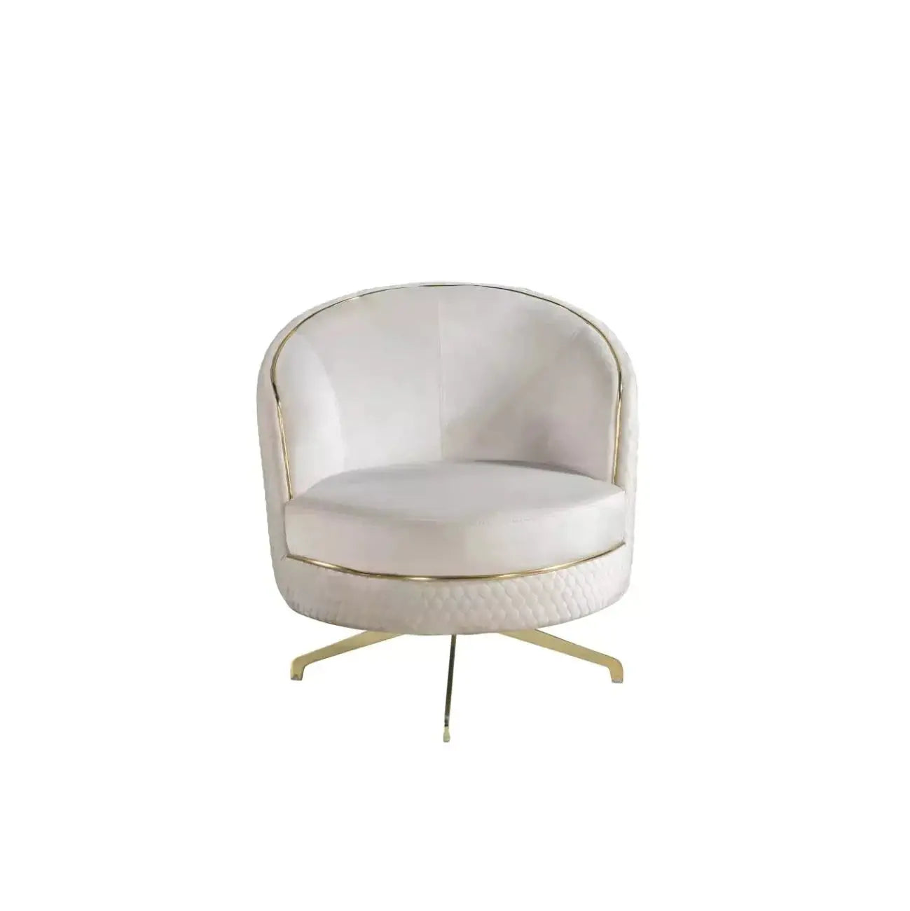 Luxury Sofa Set -  White Chair Frond View