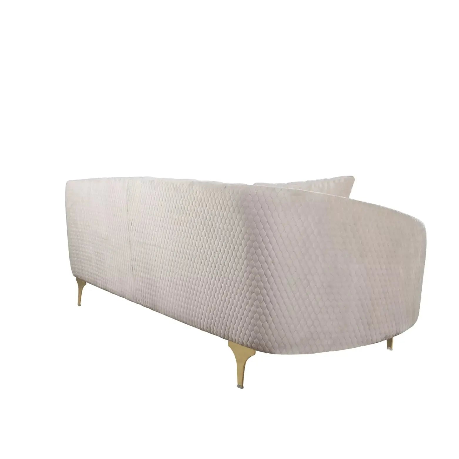 Luxury Sofa Set -  White Couch Back view