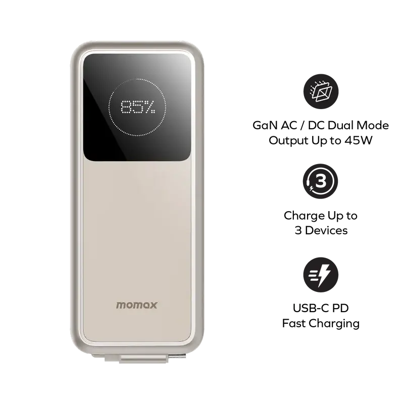 MOMAX 1-Pac⁺ 10000mAh 45W GaN Power Bank Qatar