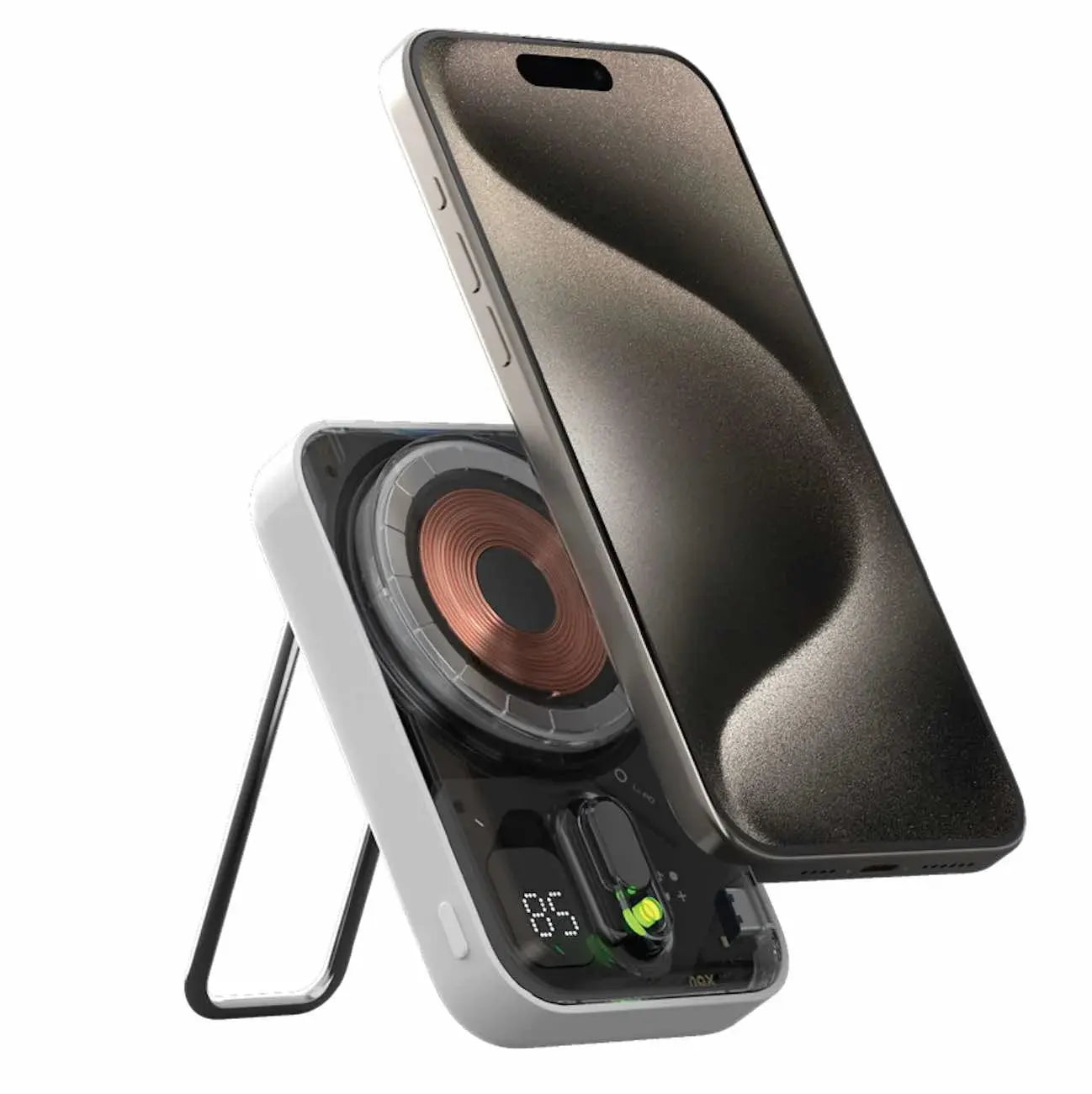 MOMAX 1-Power Flow Plus Magnetic Wireless Power Bank 10000mAh Scrollcart Qatar 