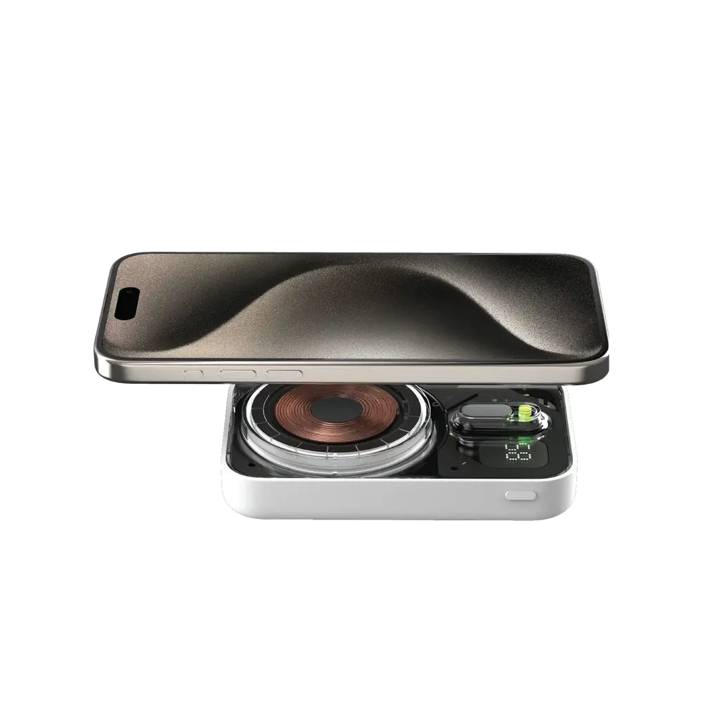 MOMAX 1-Power Flow Plus Magnetic Wireless Power Bank 10000mAh Scrollcart Qatar 