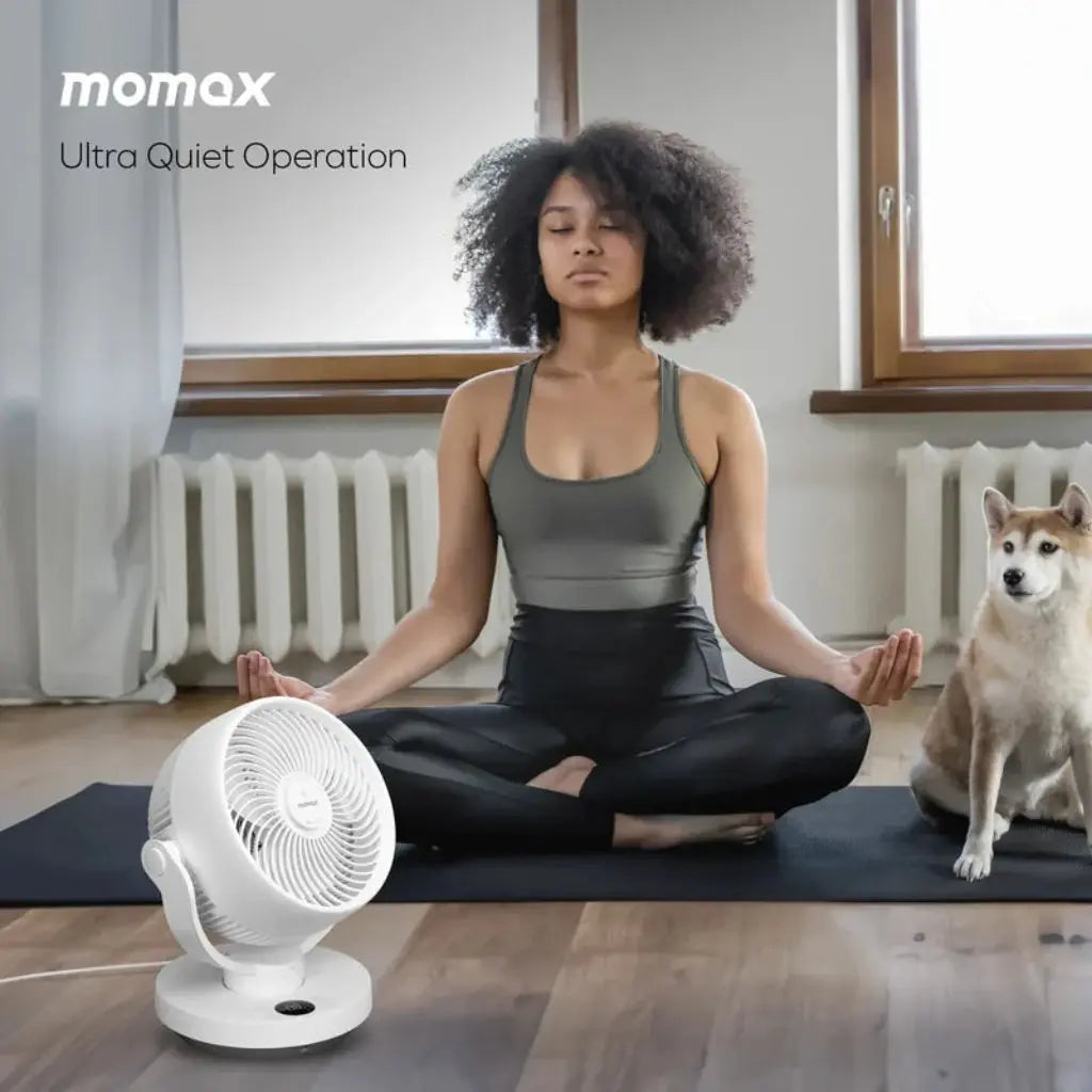 MOMAX Airoma 3D Air Circulation Diffuser Fan Scrollcart Qatar 
