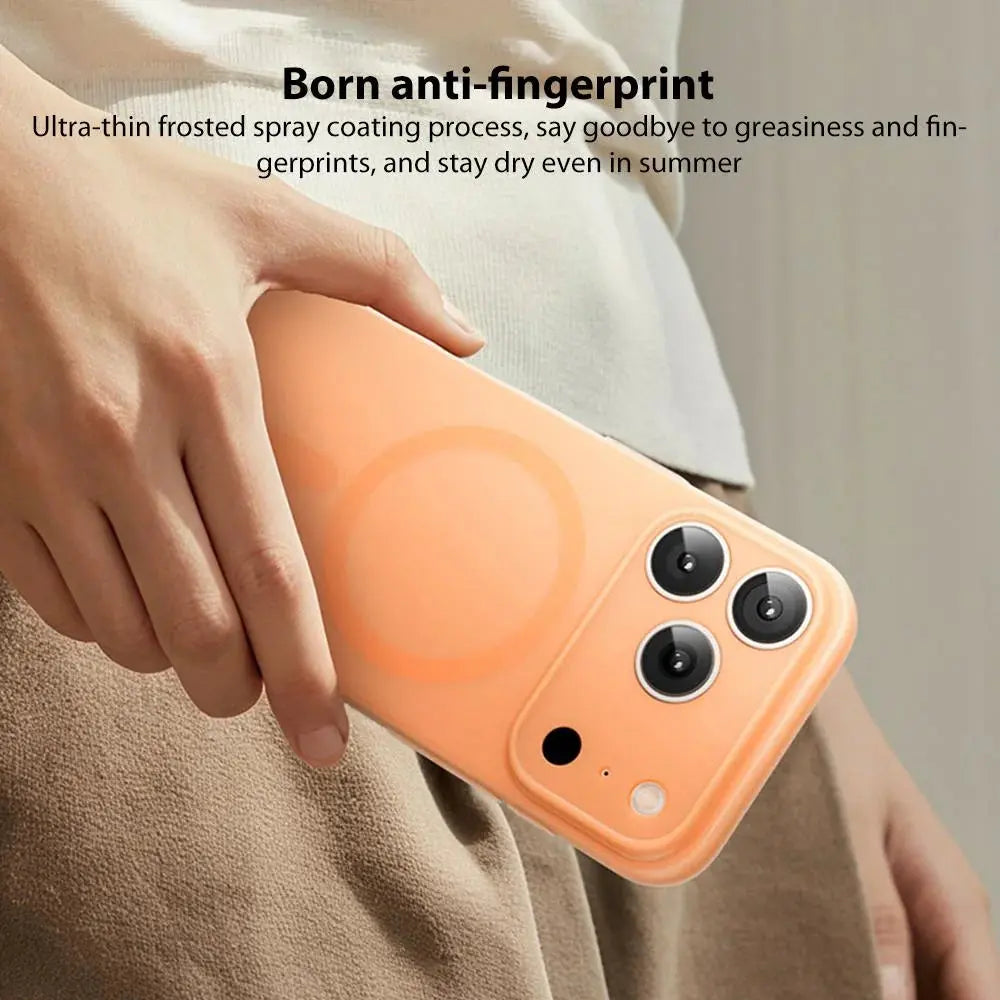 MOMAX CaseForm Lite Magnetic Case iPhone17 Pro Max (Transparent Orange) Scrollcart Qatar 