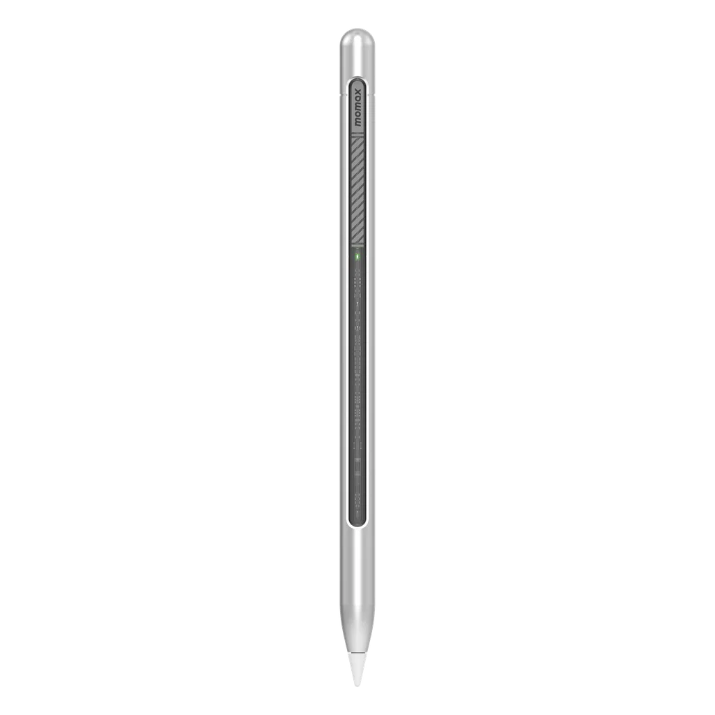MOMAX Mag Link Lite Magnetic Charging Active Stylus Pen Silver