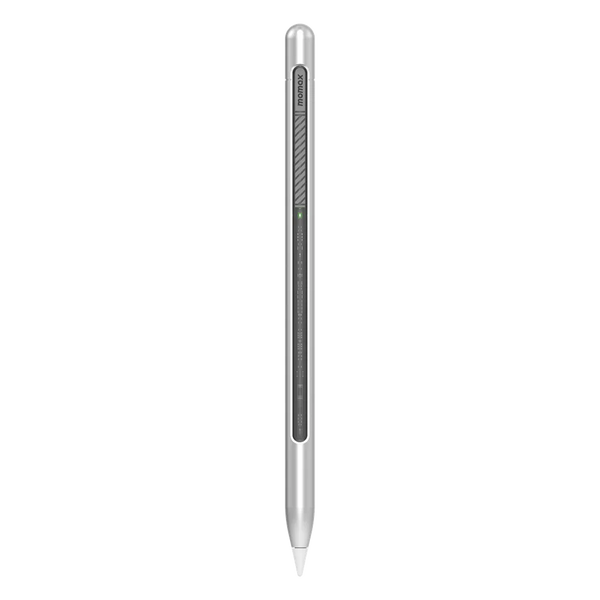 MOMAX Mag Link Lite Magnetic Charging Active Stylus Pen Silver
