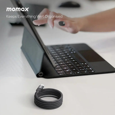 MOMAX Mag Link 66W USB-A to USB-C magnetic fast charging cable 1m in Doha Qatar