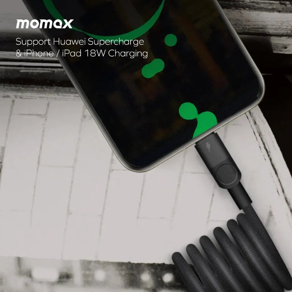 MOMAX Mag Link 66W USB-A to USB-C magnetic fast charging cable 1m in Doha Qatar