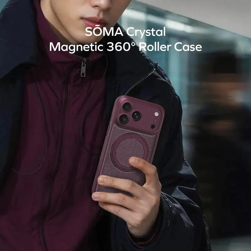 MOMAX Sōma Crystal Magnetic Case for iPhone 18 Pro & Pro Max Scrollcart Qatar 