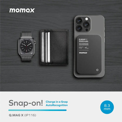 MOMAX Q.MAG X 5000mAh 15W Wireless Power Bank Qatar!