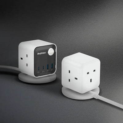 MOMAX 1-Charge Work Flow 3-Outlet Power Cube with USB