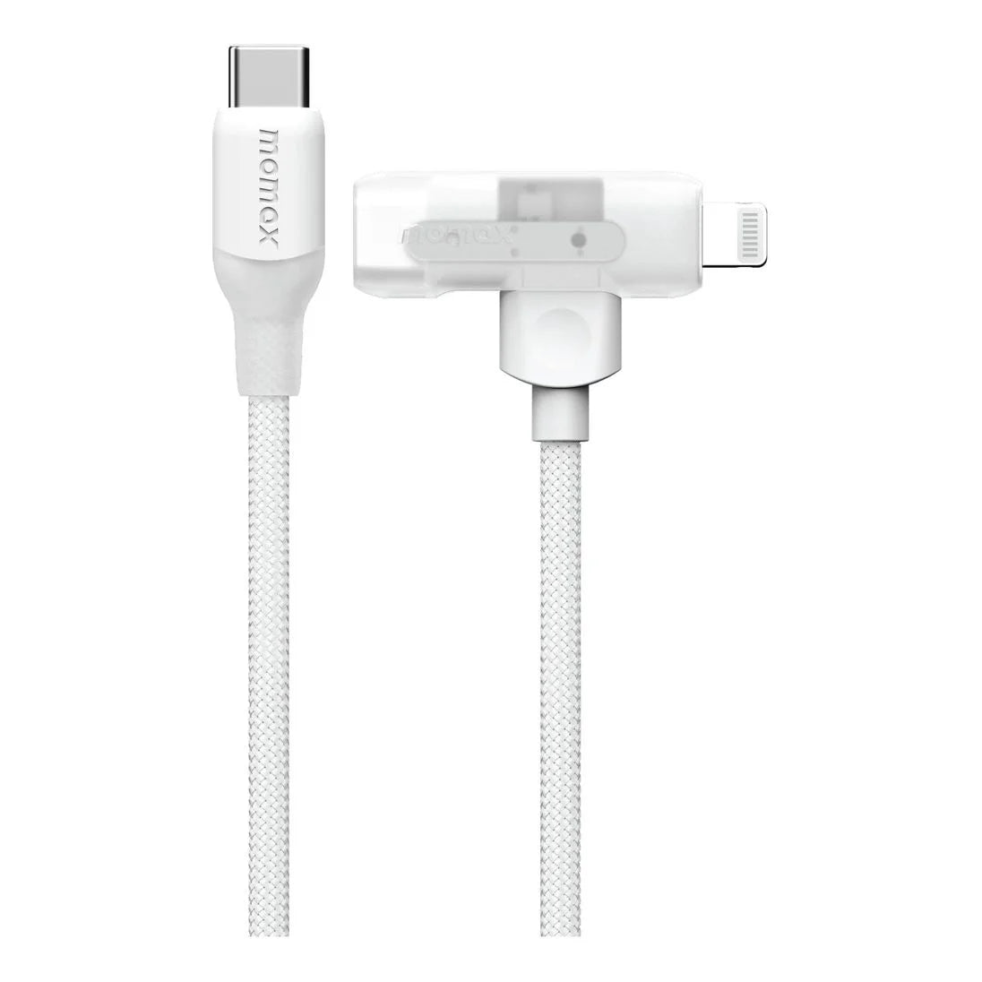 MOMAX 1-LINK FLOW DUO 2IN1 USB-C TO USB-C+LIGHTNING CABLE 1.5M