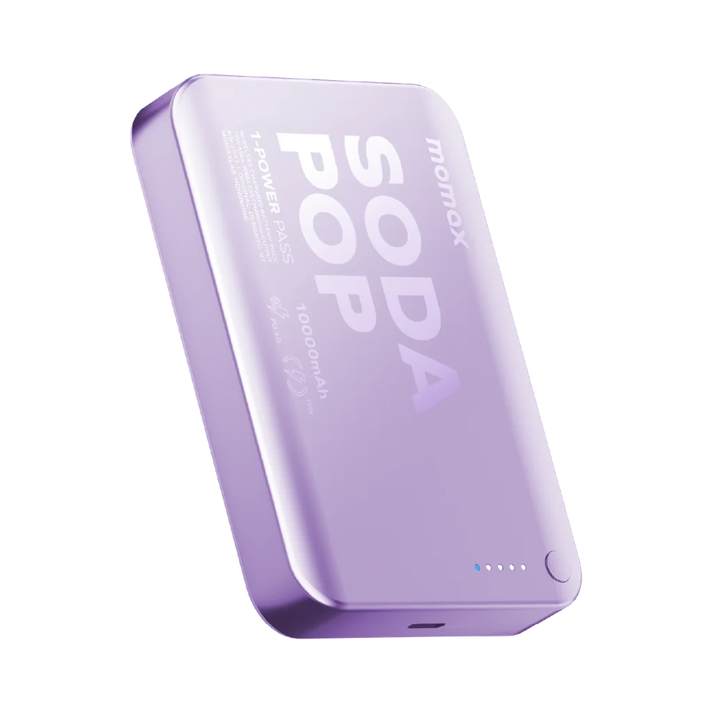 MOMAX 1-POWER PASS 10000mAh Magnetic Wireless Battery Pack 