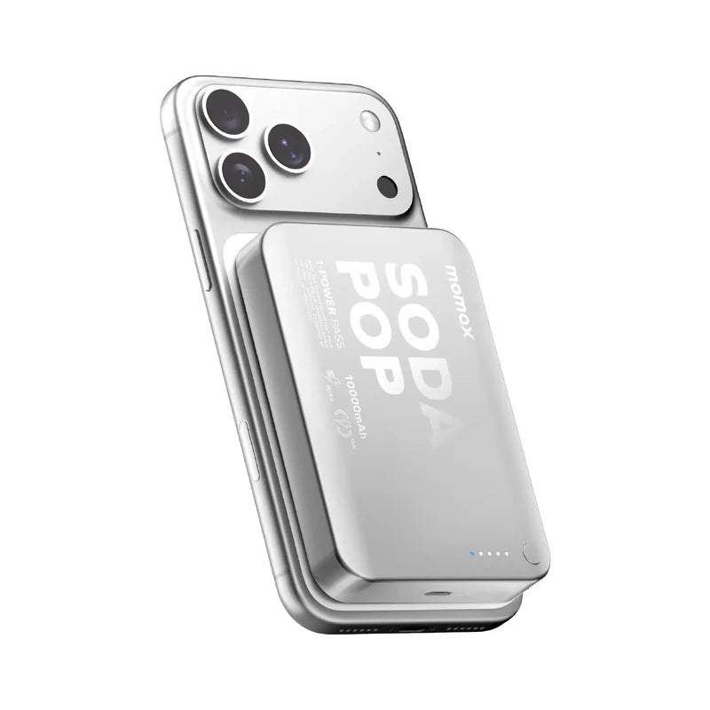 MOMAX 1-POWER PASS 10000mAh Magnetic Wireless Battery Pack 