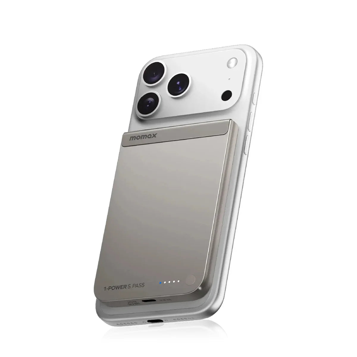 MOMAX 1-POWER S.Pass 5000mAh Qi2 Magnetic Wireless Power Bank
