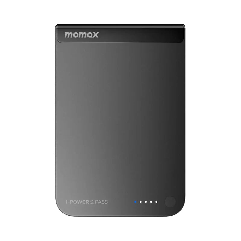 MOMAX 1-POWER S.Pass 5000mAh Qi2 Magnetic Wireless Power Bank