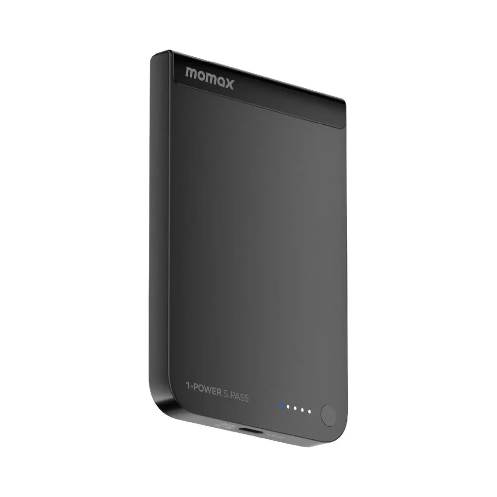 MOMAX 1-POWER S.Pass 5000mAh Qi2 Magnetic Wireless Power Bank