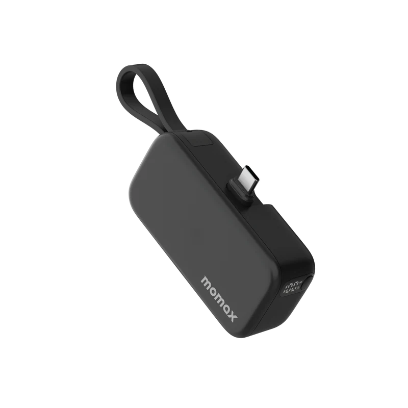 MOMAX 1-Power Mini 5000mAh 3-in-1 Power Bank With Lightning Plug
