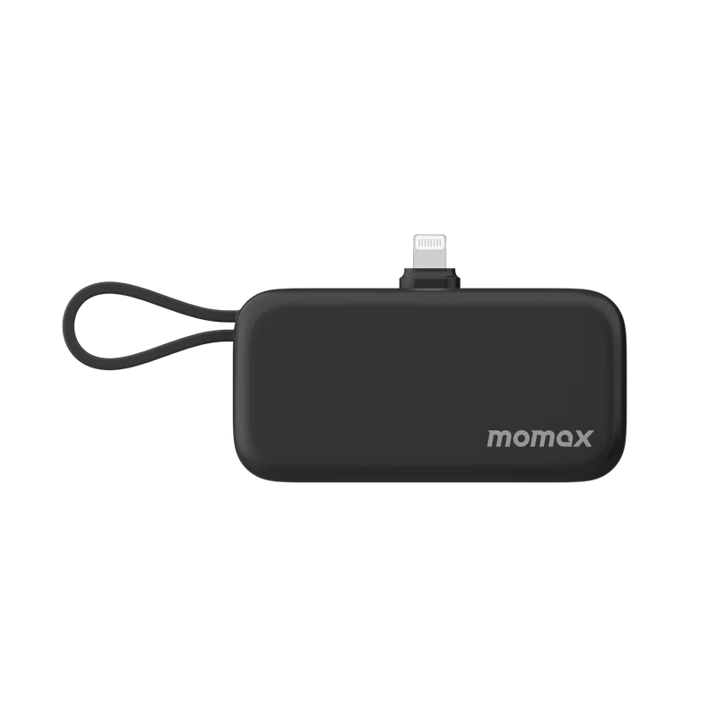 MOMAX 1-Power Mini 5000mAh 3-in-1 Power Bank With Lightning Plug