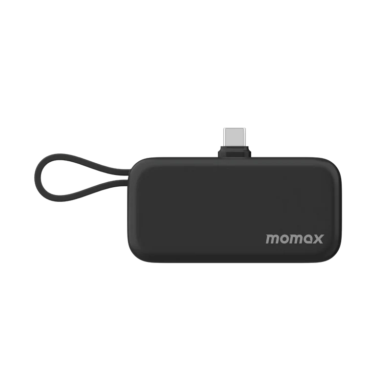 MOMAX 1-Power Mini 5000mAh 3-in-1 Power Bank With Lightning Plug