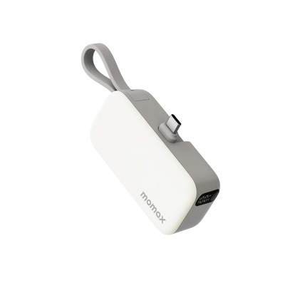MOMAX 1-Power Mini 5000mAh 3-in-1 Power Bank With Lightning Plug