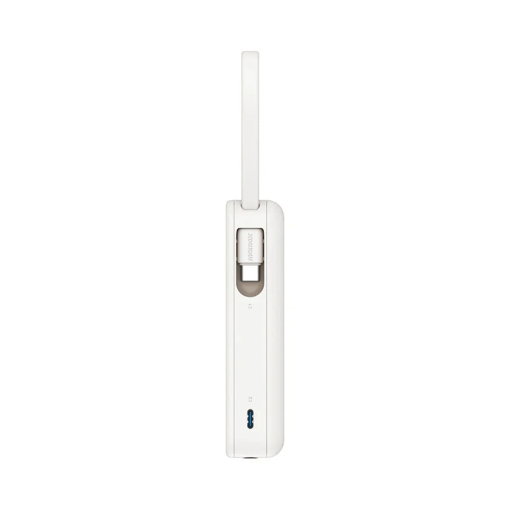 MOMAX 1-Power Vital+10000mAh Power Bank with Built In USB-C & Lightning Cable