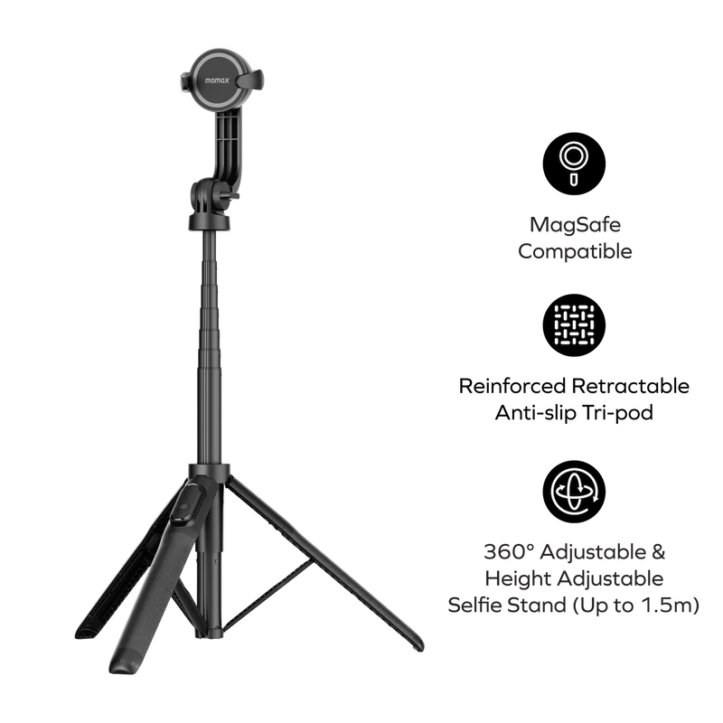 MOMAX 1-Snap Pole Magnetic Selfie Stick