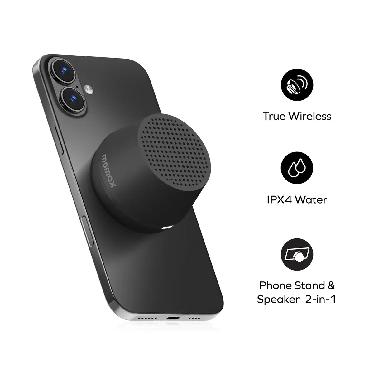 MOMAX 1-Vibe Go Lite Magnetic Wireless Speaker