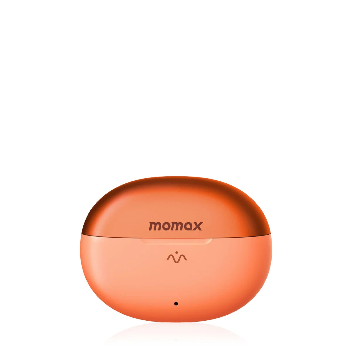 MOMAX 1-Vibe M.IN.D AI ENC Clip-On Earbuds-Orange