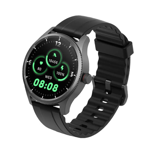 MOMAX 1-Wear Round Smart Watch|Health & Fitness Tracker
