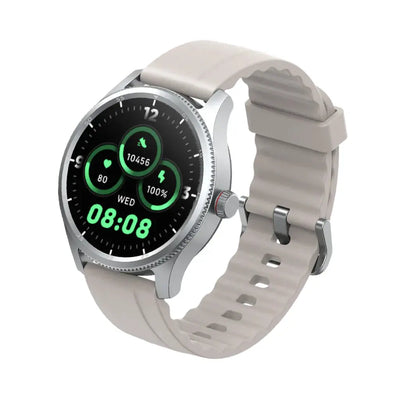 MOMAX 1-Wear Round Smart Watch|Health & Fitness Tracker