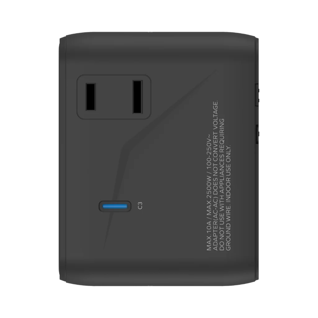 MOMAX 1-World 45W 5 Port Dual AC Travel Adaptor