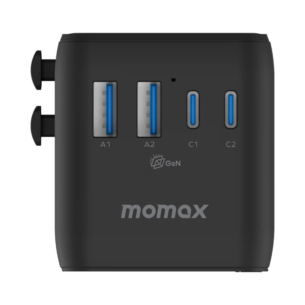 MOMAX 1-World 45W 5 Port Dual AC Travel Adaptor