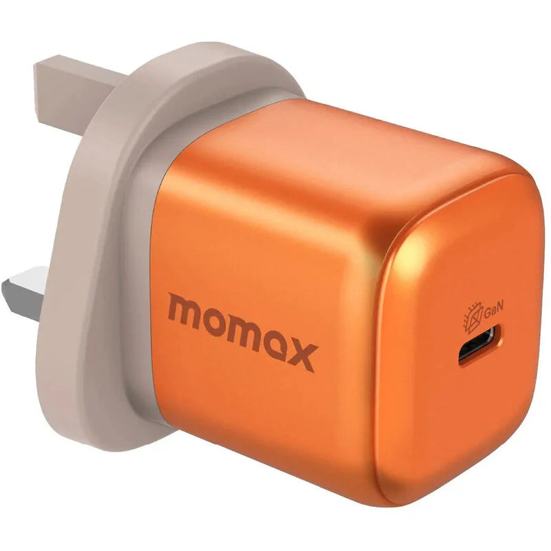 MOMAX 1- Charge 45 W 1-Port GaN Charger 1X USB-C Orange