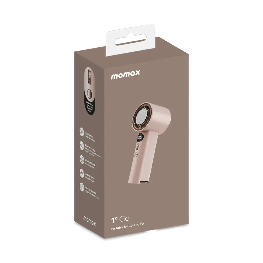 MOMAX 1°GO Cooling Fan | Portable Mini Cooler Qatar