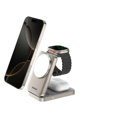 MOMAX 3-in-1 MagSafe Wireless Charger Price Online Qatar