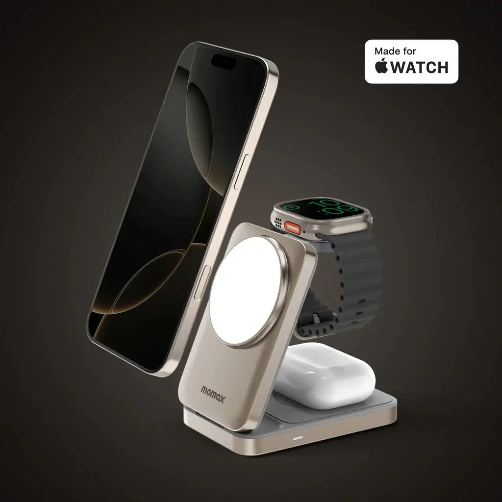MOMAX 3-in-1 MagSafe Wireless Charger Price Online Qatar