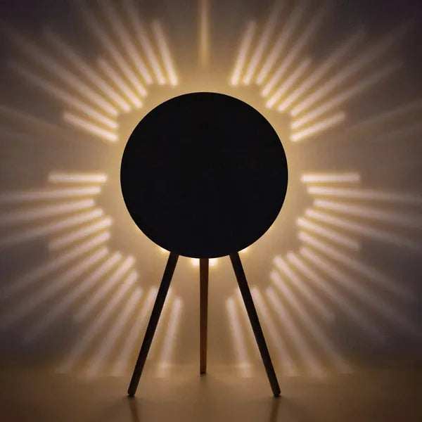 MOMAX Cymbal Coffee Table With Lighting Effects , Magnetic Charging & Wireless Speaker
