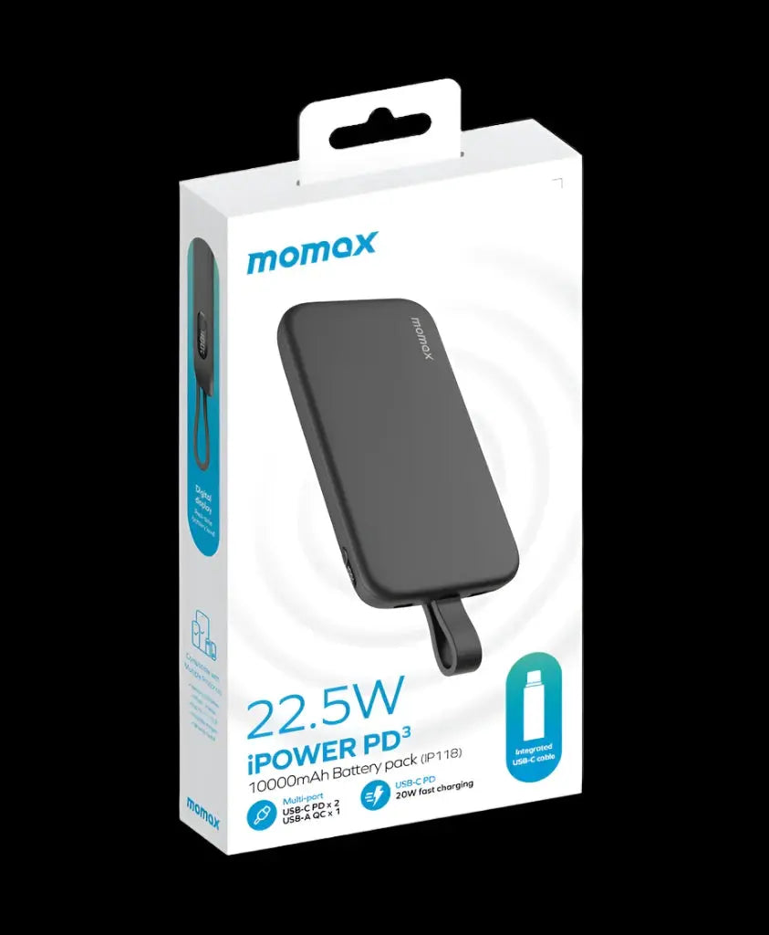 MOMAX IPOWER PD 3 10000mAh Battey | Fast Charging Power Bank Qatar!