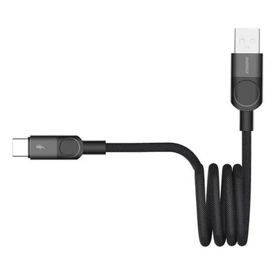 MOMAX Mag Link 66W USB-A To USB -C Magnetic Cable 1M Black