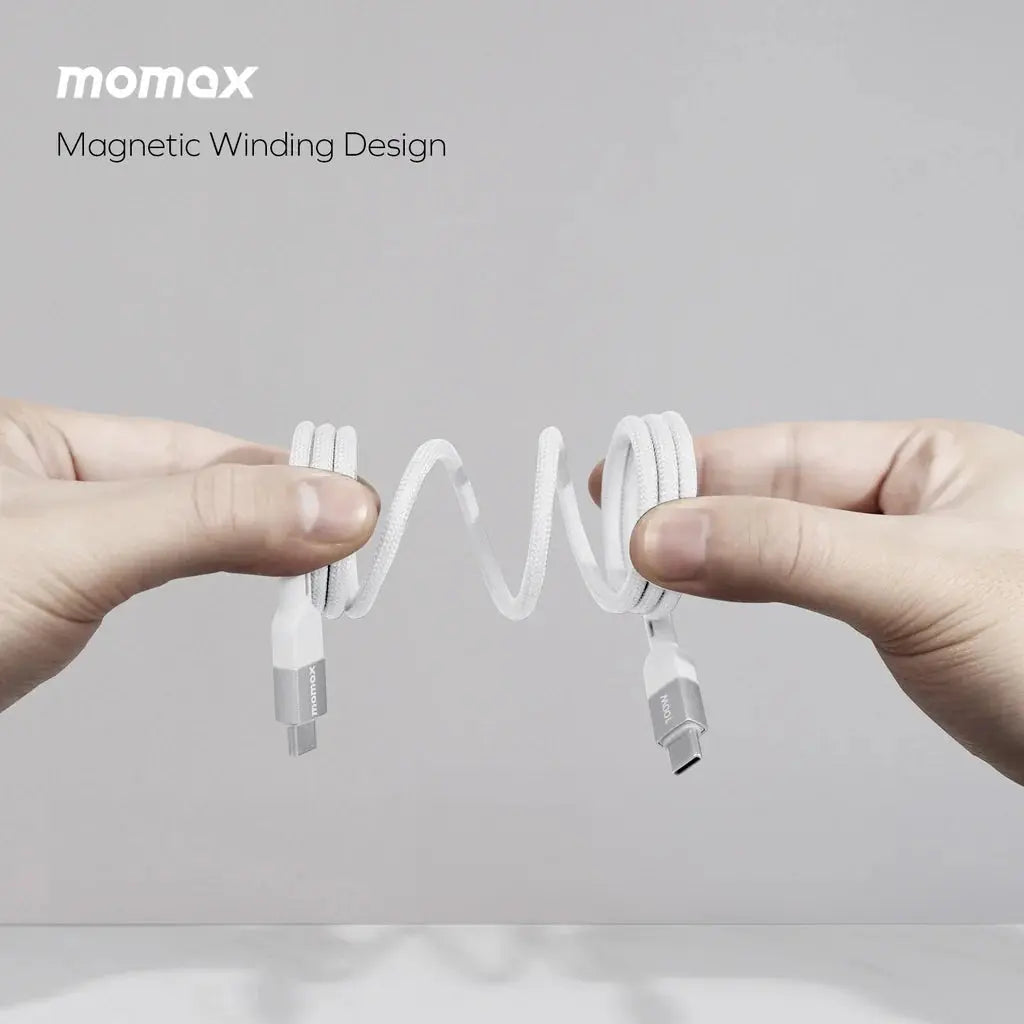 MOMAX Mag Link 100W USB-C to USB-C magnetic fast charging cable 1m Doha Qatar 