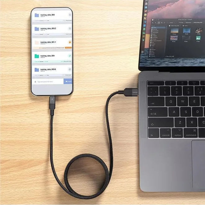 MOMAX Mag Link 66W USB-A To USB -C Magnetic Cable 1M Black