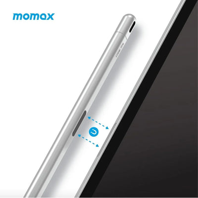 MOMAX Mag Link Lite Magnetic Charging Active Stylus Pen Silver
