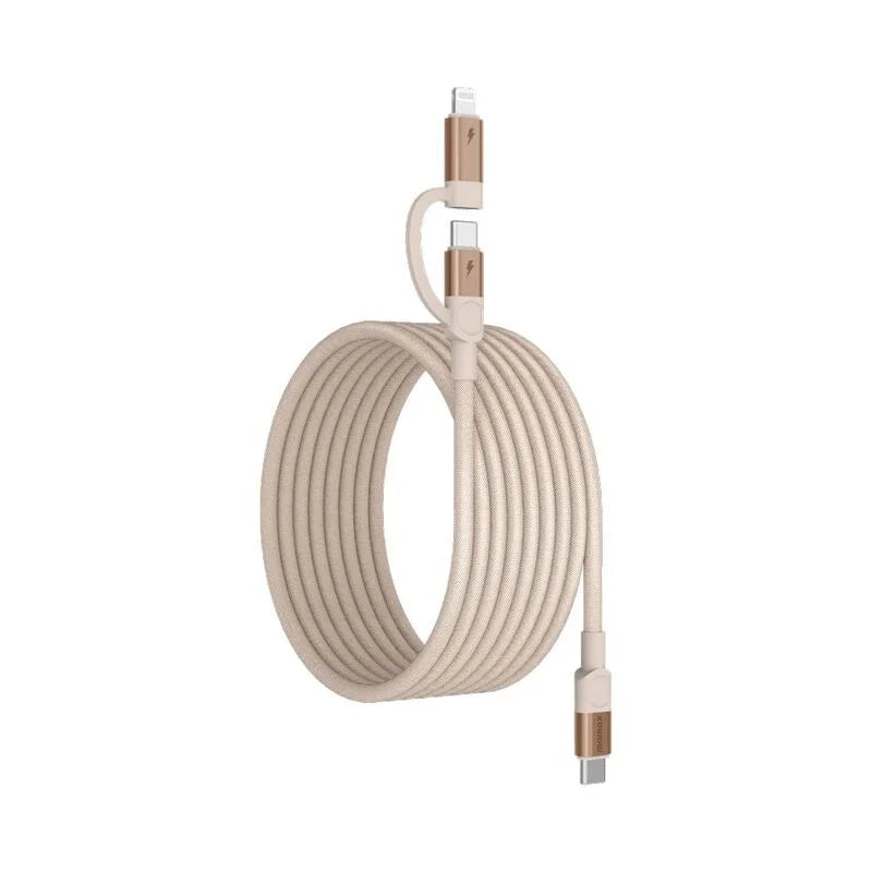 MOMAX Mag Link USB-C To C & Lightning Magnetic Cable 2M