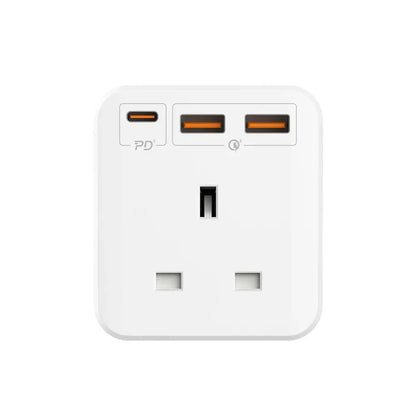 MOMAX ONEPLUG Cube Extension – 3 AC Outlets + 3 USB Ports 