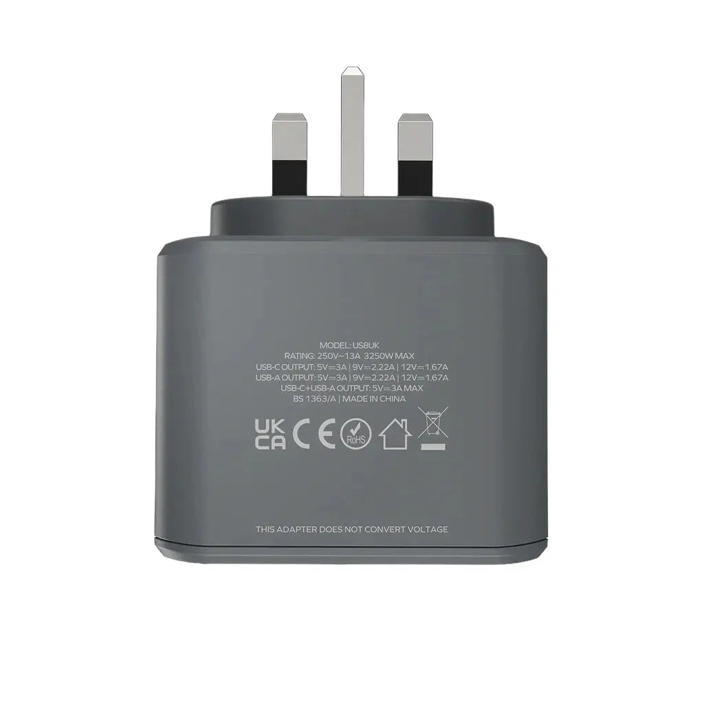 MOMAX ONEPLUG Cube Extension – 3 AC Outlets + 3 USB Ports 